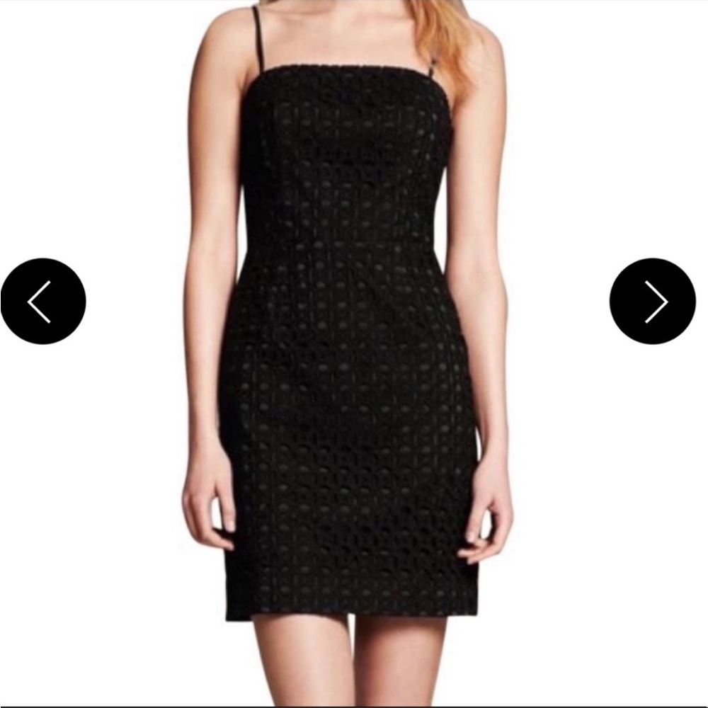 EUC Banana Republic Black Eyelet Mini Dress